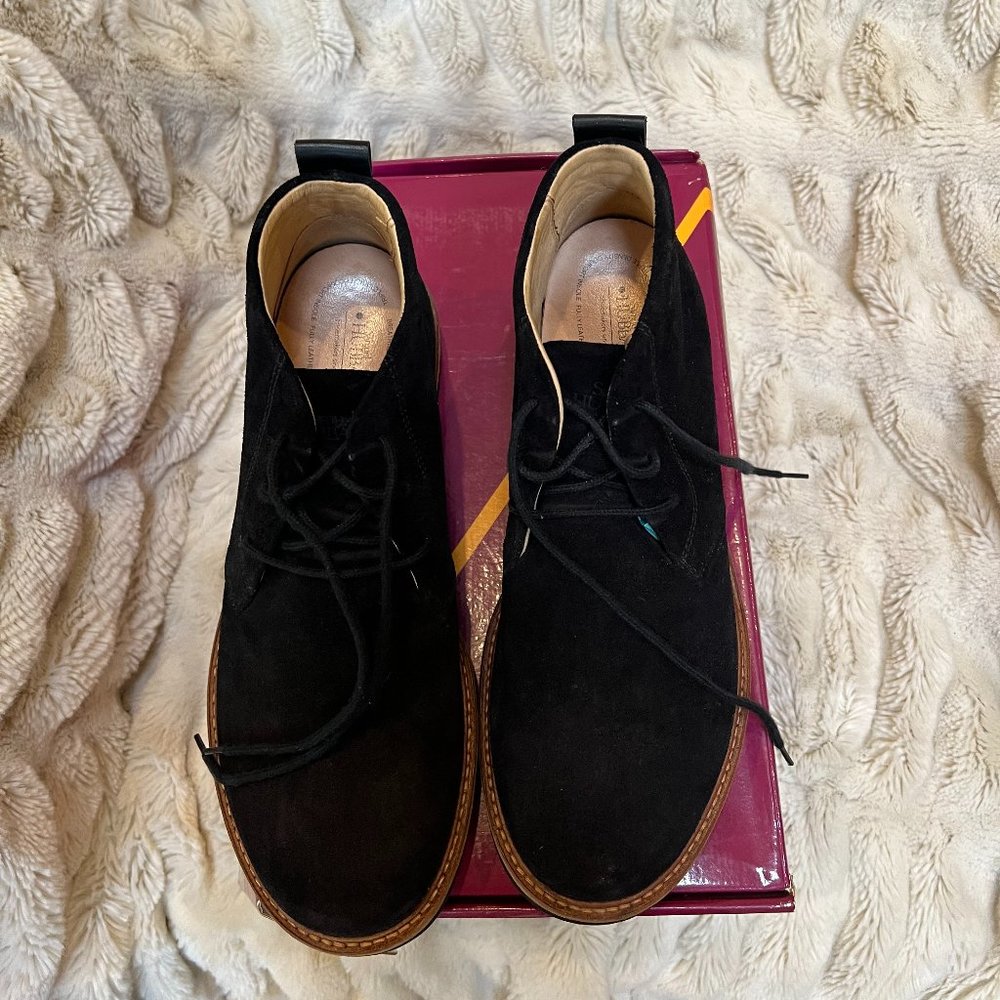 Samuel Hubbard Boot Up For Her; ankel boot - black suede; 9M Women's
